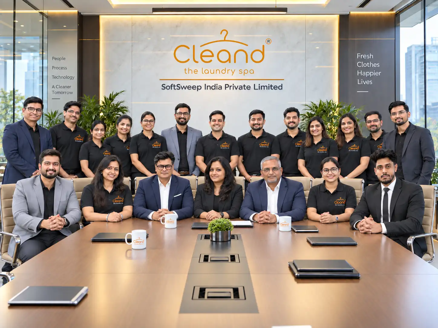team photo of Cleand franchise team