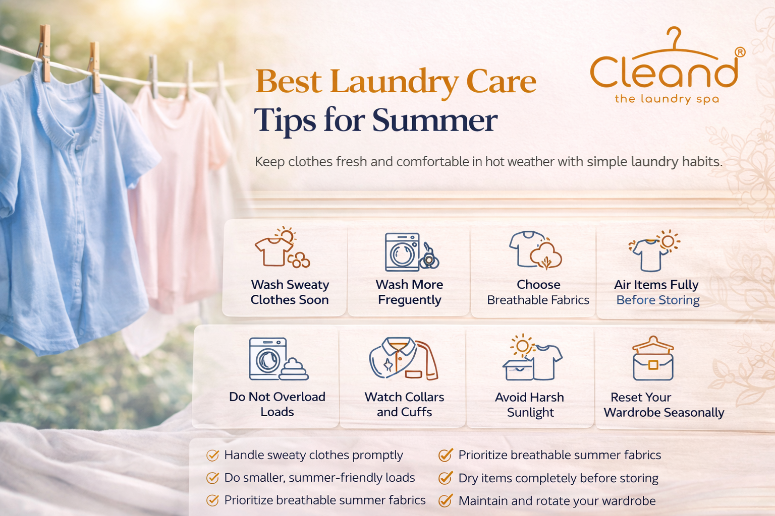 Best Laundry Care Tips for Summer