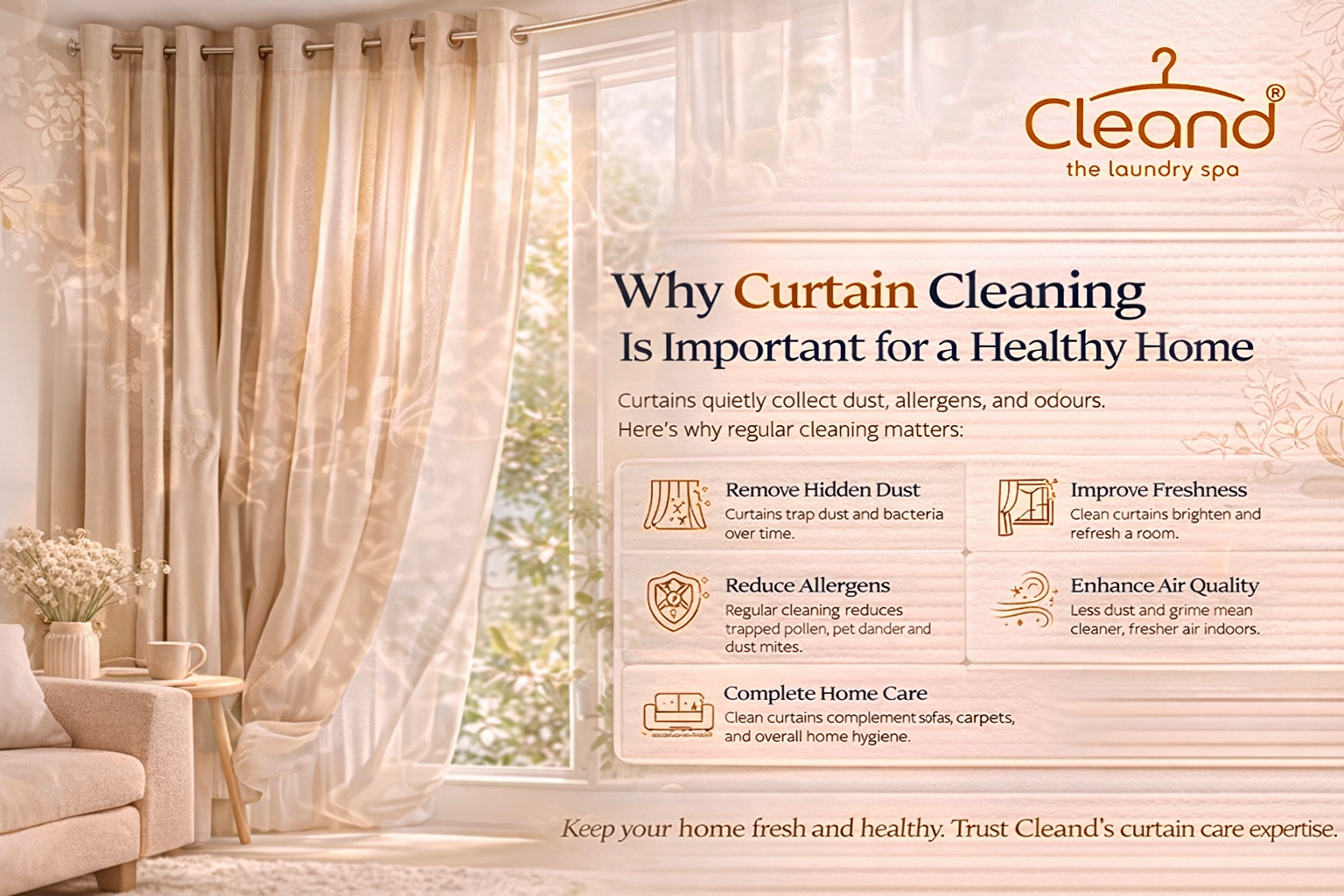 Why Curtain Cleaning Is Important for a Healthy Home
