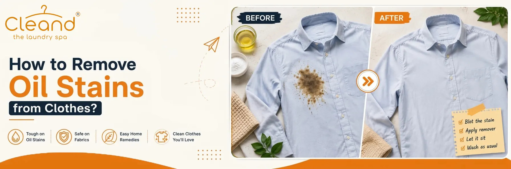 How to Remove Oil Stains from Clothes